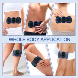 Electric EMS Neck Massager 8 Mode Cervical Massage Patch Shoulder Leg Arm Abdominal Pulse Muscle Stimulator Portable Pain Relief