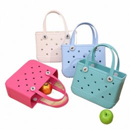 2023 New European and American Popular Fi Leisure Hollow Hole Extra Large Capacity Outdoor Beach Bag handbags r97Y#