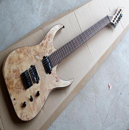 Factory Custom 6String Electric Guitar with Ash Body and Burl grain Maple VeneerBlack HardwaresOffer Customized2690622