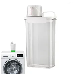 Liquid Soap Dispenser Fabric Softener Anti-Moisture Laundry Beads For Washing Powder Waterproof Rice Storage Box Empty