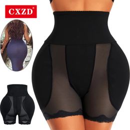 CXZD Butt Lifter Control Panties Body Shaper Fake Pad Foam Padded Hip Enhancer Underpants Female Shapewear Hourglass Body 240322