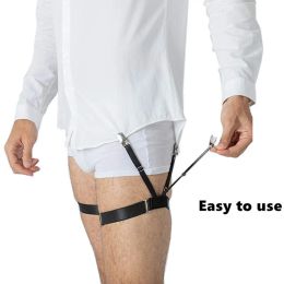 Men's Shirt Stays Garters Belt Adjustable Elastic Shirt Holder Straps Keep Shirt Tucked In Non-Slip Shirt Tuckers Leg Suspenders