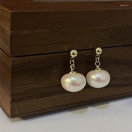 Stud Earrings Fashionable Retro Style Imitation Pearl For Niche Simple And Elegant Temperament Light Luxury High-end