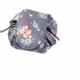 drawstring Makeup Bag 20 Inch Travel Cosmetic Bag,Opens Flat For Easy Acc N8Ar#