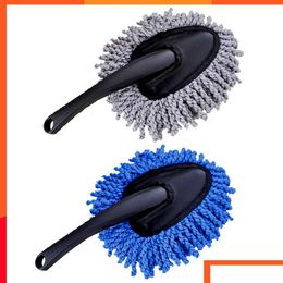 Interior Car Paint Maintenance Upgrade Cleaning Brush Soft Microfiber Mop For Dirt Dust Remove Window Washing Brushes Vehicle Clean To Ot7Pr