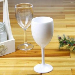 Cups Saucers Useful Cocktails Goblet Plastic Freestanding Lightweight Strong Construction Utility Champagne Anti-cracking