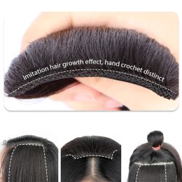 Hair Increase Pads Synthetic Clip in wig Full Head Patch Fluffy Head Reissue Thickens Sides Fake Hairpiece Extension