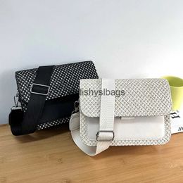 Totes Womens best-selling Colour messenger bag fashionable square cross shaped bag simple shoulder bag daily travel handbag H240330