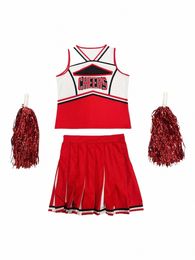 cheerleading attire female stage team performance half skirt suit party gathering Music Festival Clothing n62J#