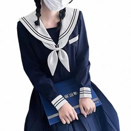 2023 Japan South Korea JK Uniform Lg Sleeved Short Sleeved Student Girls' School Uniform Set z3s7#