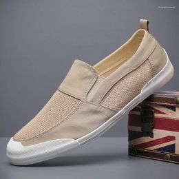 Casual Shoes Men Mens Canvas For Fashion Flats Brand Men's Driving Sneakers#23620
