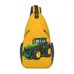 Backpack Fashion Tractor Sling Bag For Travel Hiking Men's Chest Crossbody Shoulder Daypack