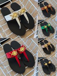 Beach Women Slippers Luxury Summer Flat Flip Flops Black White Pink Orange Gold Fashion Ladies Slides Sandals