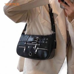 2023 Trend Gothic Tote Purse Cool Style Women Menger Bag Sourpuss Y2K Shoulder Bags Rock Girls Handbag Female Clutch y04n#