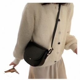 mini Female PU Leather Crossbody Saddle Bag Handbag for Women Vintage Female Girls Soft Purses Travel Menger Shoulder Bags J5Iq#