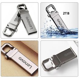 Lenovo 2TB USB Metal Flash Drive Memory 1TB 512GB 256GB 128GB Waterproof Usb Stick High Speed Flash Memory Card OTG Pen Drive