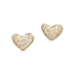 Stud Earrings Fashion Cubic Zirconia Crytal Hear For Women