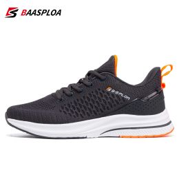 Boots Baasploa 2022 New Men Knit Casual Walking Shoes Breathable Trendy Sneakers Original Light Shock Absorption Male Tennis Shoe