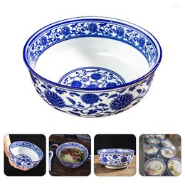 Bowls Japanese Soup Blue And White Porcelain Ramen Tool Daily Use Noodle Ceramics Compact