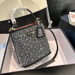 Luxury Handbag Fashion Designer Bag Women's Brick Bucket Bag Shoulder Bag Quality Handbag High Quality Leather Banquet Small to medium makeup bag