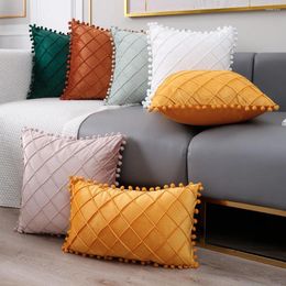 Pillow Velvet S 45x45 Decorative Pillows For Couch Sofa Home Decor Cases Living Room Nordic Cover Solid Color