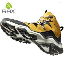 Fitness Shoes RAX Hiking Boots Men Waterproof Winter Snow Fur Lining Lightweight Trekking Warm Outdoor Sneakers Mountain
