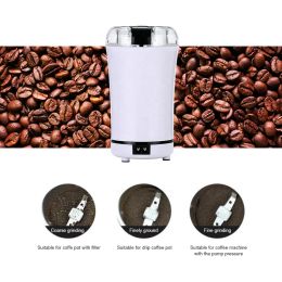 Mini Electric Coffee Grinder Powerful Cafe Grass Nuts Herbs Grains Pepper Tobacco Spice Flour Mill Coffee Beans Grinder Machine