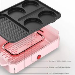 Electric Eggs Hamburger Baking Machine Griddle Red Beans Cake Pie Crepe Maker MINI Breakfast Pancake Omelette Egg Frying Pan