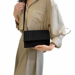 vintage Felt Mini Shoulder Bags for Women Underarm Bags Small Top-Handle Bags Solid Colour Casual Female Armpit Handbags Purses 46f0#
