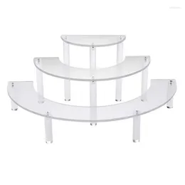 Hooks Transparent Removable Acrylic Cake Display Stand For Party Round Cupcake Holder Bakeware Wedding Birthday Decoration