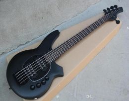 Factory Custom 5 strings Matte Black 24 Frets Electric Bass Guitar with Black hardwareActive CircuitRosewood fingerboardoffer c8548029