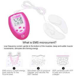 EMS Face Lifting Machine Facial Muscle Stimulator V Face Slimming Exerciser EMS Massager For Face With Gel Pads Skin Lift Tools