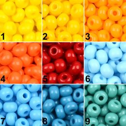 PRECIOSA Charm Opaque Multi-Color Glass Seed Beads DIY Bracelet Necklace Beads For Jewellery Making Needlework Accessories 4mm,6/0