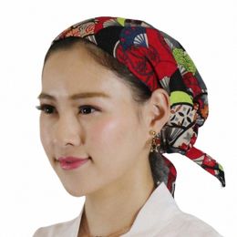 1pc Japanese Style Cuisine Chef Hat Hotel Restaurant Male and Female Waiters Multi Color Working Hat Kitchen Headcloth Hat i0Un#