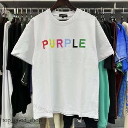 Purple Shirt Mens T Shirt Designer T Shirts Women Tshirt Graphic Tee Sports Clothing Clothes Tshirts Cotton Street Graffitir High Street Hipster Loose 365