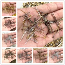 16 18 20 22 24 26 28 30 32mm Eye Head Pins Classic 6 Colours Plated Eye Pins for Jewellery Findings Making DIY Earring Accessories