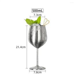 Wine Glasses Party Champagne Drinking Creative Metal Goblets Es Cup Stainless Tool Bar Steel Supplies Cocktail Glass Drop Delivery Hom Ot3Un