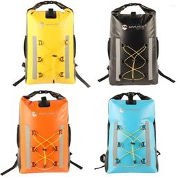 Backpack 30L Waterproof High Capacity Mesh Pocket Kayak Reflective Bag