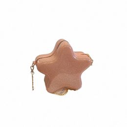 luxury Women Brand Acrylic Crossbody Bag Fi Chain Small Star Shape Jelly Shoulder Bag for Girls Bling Bling Menger Bag X0MM#