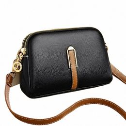 classic Elegant High Quality Black Women Crossbody Shoulder Bags 2023 Solid Colour PU Leather Handbag Female Menger Tote Sac q8QR#