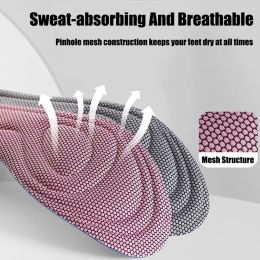 1Pair Nano Antibacterial Insoles for Shoes Men Women Massage Sport Insole Feet Orthopedic Memory Foam Shoe Sole Running Insole