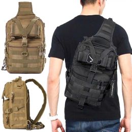 Bags Tactical Shoulder Bag Nylon Men's Military Army EDC Backpack Chest Bags Outdoor Hunting Camping Fishing Hiking Molle Sling Bag