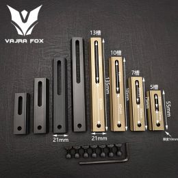 Adjustable Hole Spacing Rails 21mm Rail Total Length 135mm 105MM 75mm 55MM Rail Dual System Mlok Keymod Hunting Accessories