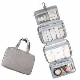 travel Waterproof Folding Dry and Wet Separati Toiletry Bag Cosmetic Storage Bag Large Capacity Cosmetic Bag S4h8#