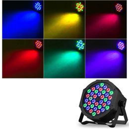 Thin Style 36 LED RGB Full Colour Par Light DMX 512 Sound Control DJ Equipment for Xmas Disco Party Wedding Stage Lighting Lamp