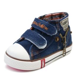 Shenxuanny New Spring Canvas Children Shoes Boys Sneakers Brand Kids Shoes for Girls Jeans Denim Flat Boots Baby Toddler Shoes