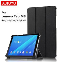 AJIUYU Case for Lenovo Tab M8 HD FHD 8-calowe generał 3rd 2. 4. tablet M9 TB-8705F/X TB-8505F TB-8506F/X SMART CORCE Protective Shell