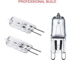 10pcs Warm White 2900K Halogen Lamp Beads G4 G9 12V 220v 10W 20W 35W 50W G4 Halogen Bulbs Light Globe Lot JC Bi-Pin LED Lamp