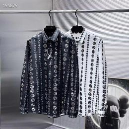 Men's Casual Shirts Ry0513 Fashion 2024 Runway Luxury European Design Party Style Clothing