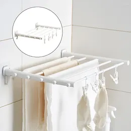 Hangers Drying Rack Folding Clothes Plastic For Clothing Extendable Laundry Retractable Coat Towel